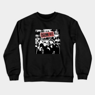 Sum 41 GrungeTexture Crewneck Sweatshirt